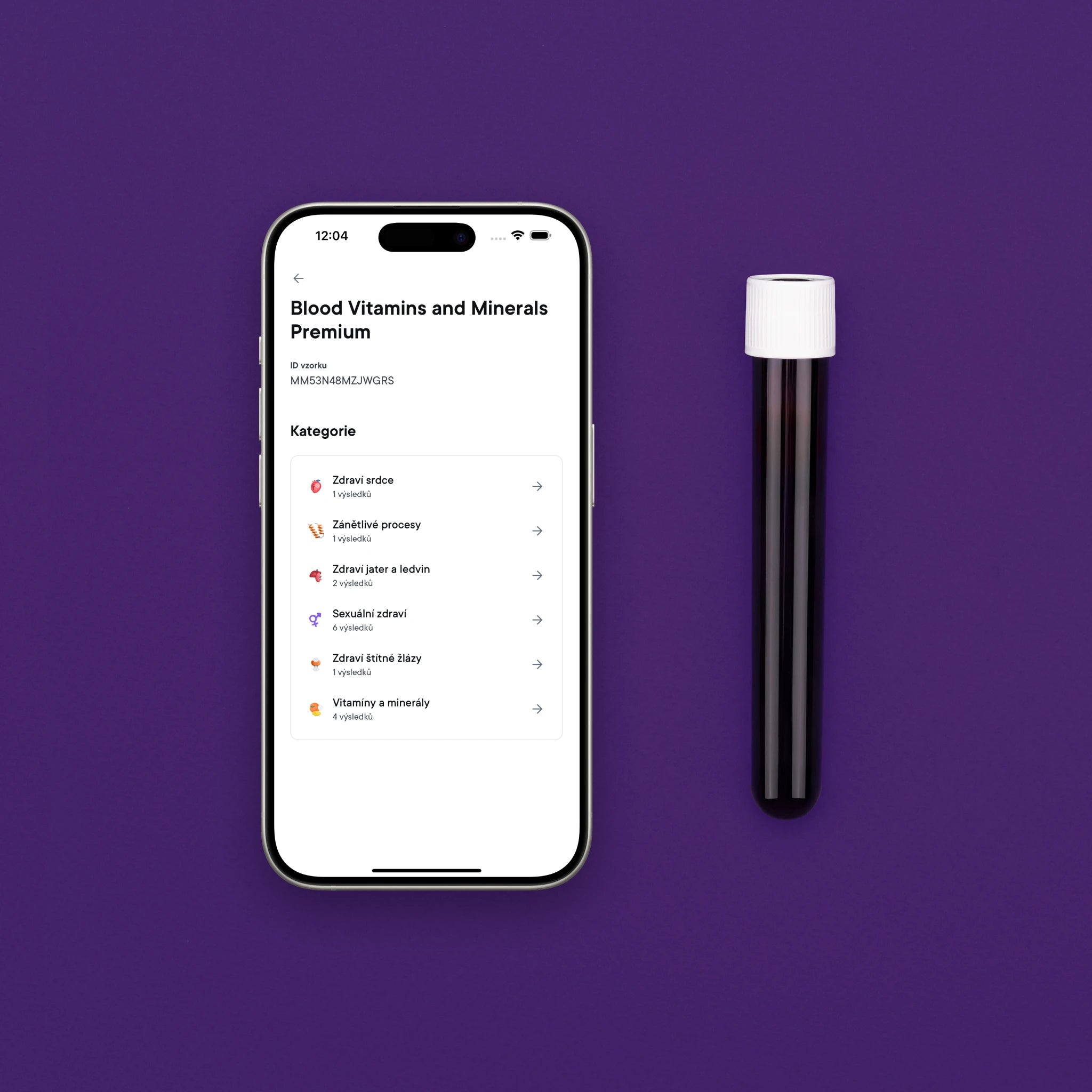Vitamíny a Minerály Krevní Test