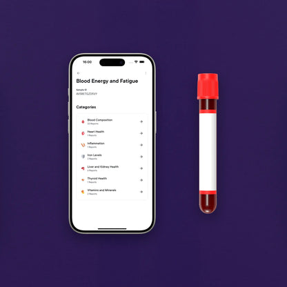 Energie a Únava Krevní test 