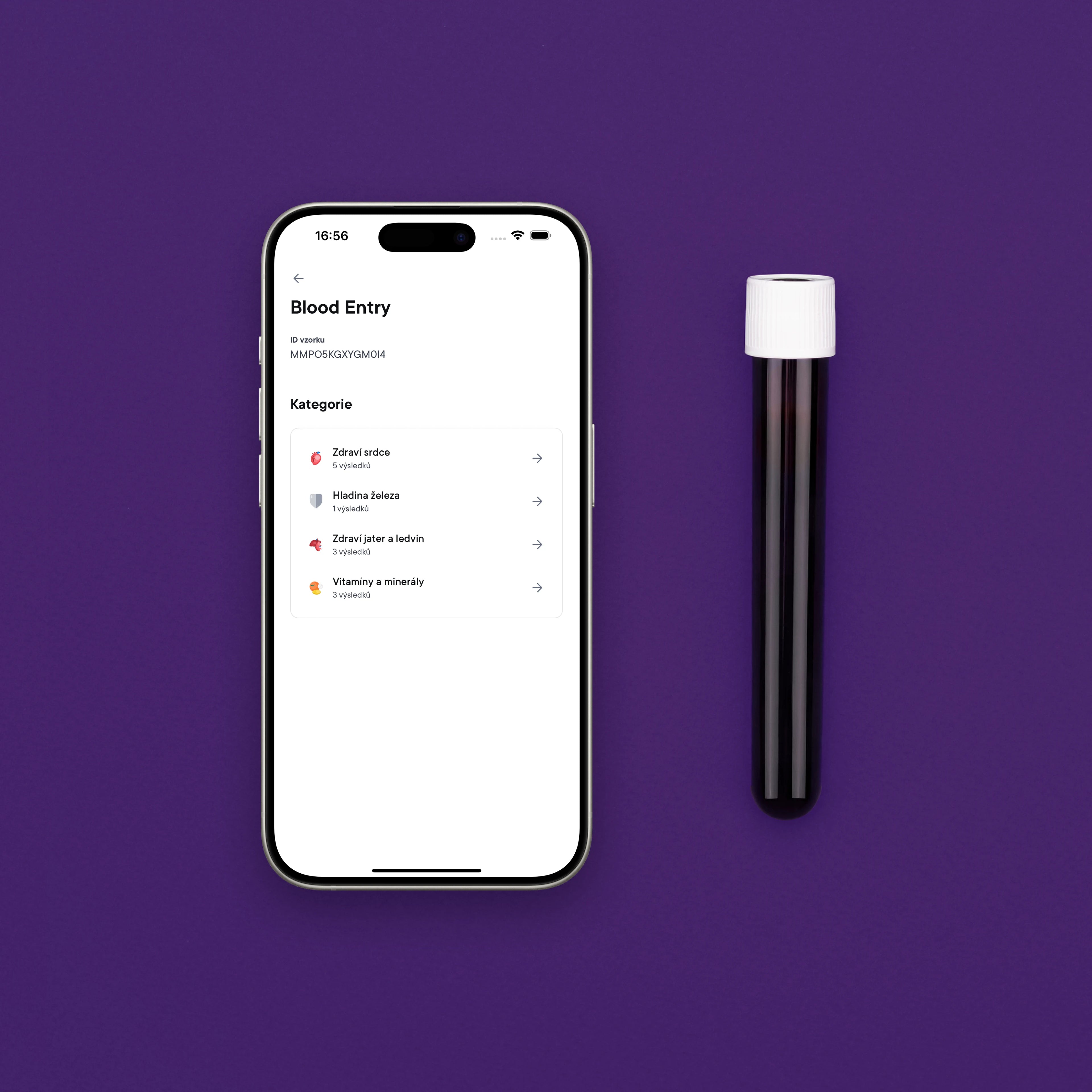 Vstupní Krevní test