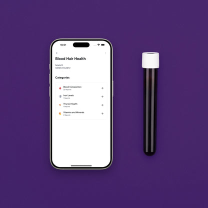 Zdraví vlasů Krevní test 